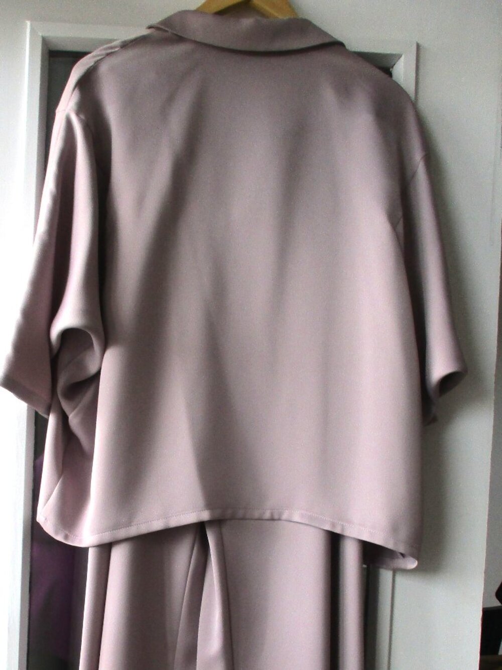 TSC BRIAN BAILEY 3 PIECE SET MAUVE MATTE SATIN  SIZE LARGE  NEW